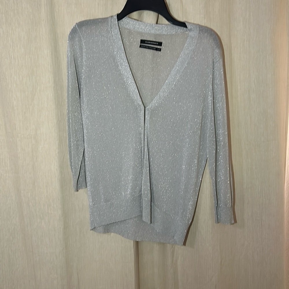 Silver Business Casual Top